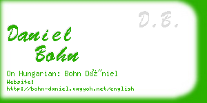 daniel bohn business card